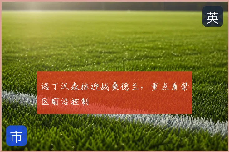 诺丁汉森林迎战桑德兰，重点看禁区前沿控制